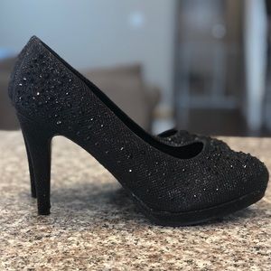 Black Studded Pumps